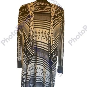 Mia Maddison Boho Long Cardigan Sweater Size Small